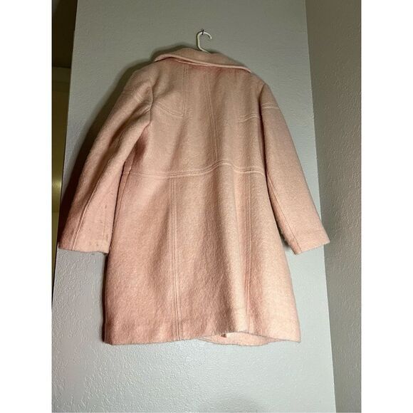 Jessica Simpson Tenth Anniversary Edition Wool Blend Zip Front Over Coat Pink 2x - Picture 7 of 9